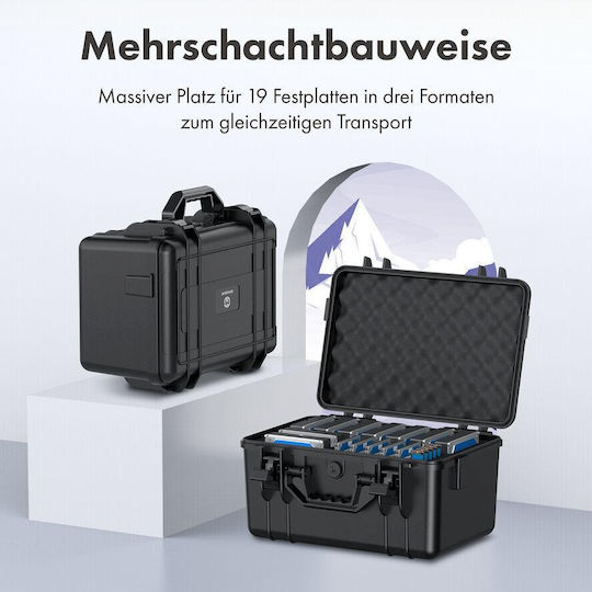 Graugear für 9x3,5" & 5x2,5" Schwarz (G-PB32M-19)