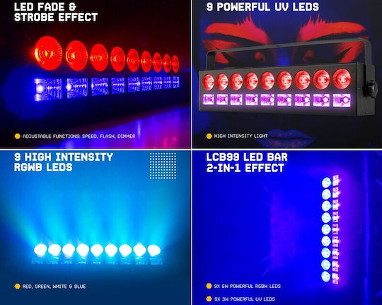 BeamZPro Strobe Light LED DMX LCB99 RGBW