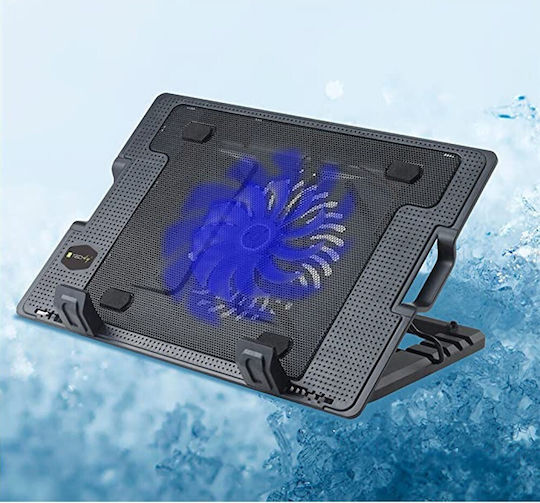 Techly Cooling Pad για Laptop έως 17.3" με 1 Ανεμιστήρα και Φωτισμό (ICOOL-CP12TY)