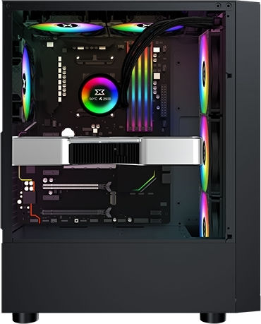 Xigmatek Duke Gaming Midi Tower Κουτί Υπολογιστή με Πλαϊνό Παράθυρο Μαύρο