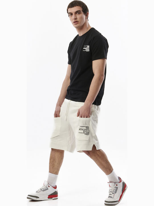 033330 Men's Athletic Shorts Off White