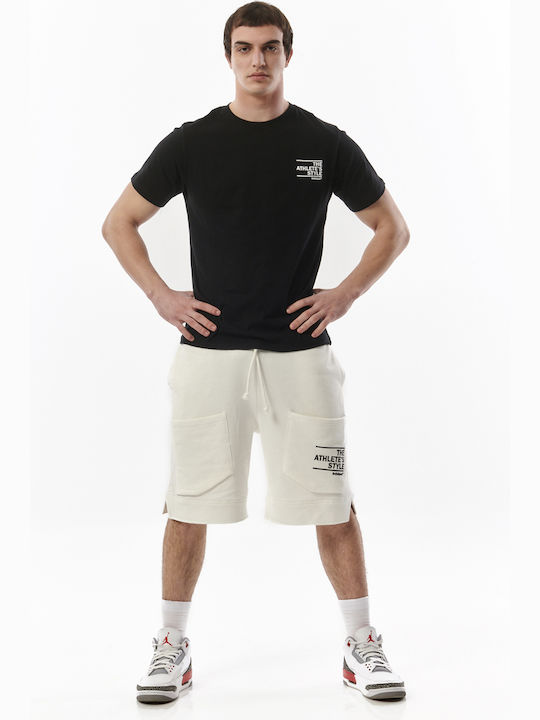 033330 Men's Athletic Shorts Off White