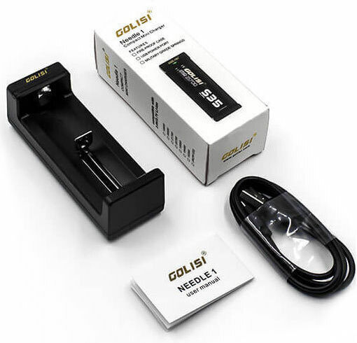 Golisi Needle 1 USB Charger Batteries Li-ion Size 18650/26650