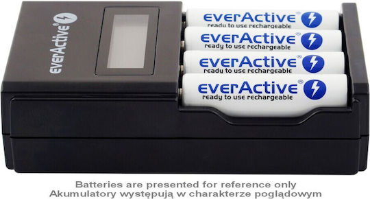 everActive NC-450 Φορτιστής 4 Μπαταριών Ni-MH Μεγέθους AA/AAA
