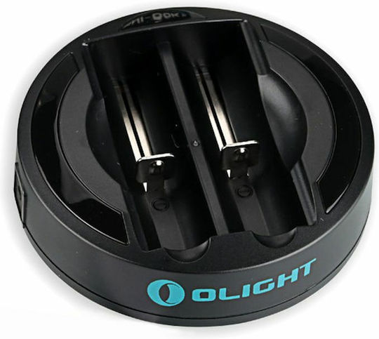 Olight Omni-Dok Зарядно 2 за батерии Li-ion/Ni-MH Размер AA/AAA/18650/16340/14500 в Черен цвят