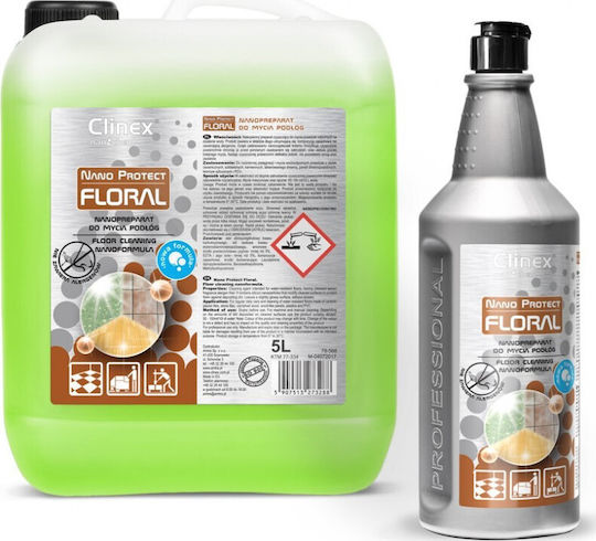 Clinex Nano Protect Floral Καθαριστικό Υγρό Πατώματος 1lt