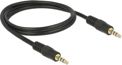 DeLock TRRS 3.5mm male - 3.5mm male Cable Black 1m (83435)