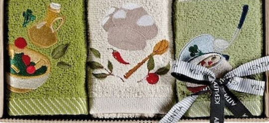 Kentia Regalo Πετσέτα Κουζίνας από 100% Βαμβάκι 40x70cm 3τμχ Kentia Regalo Πετσέτα Κουζίνας από 100% Βαμβάκι 40x70cm 3τμχ