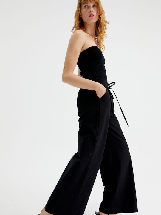 Women's Blouse Strapless Black