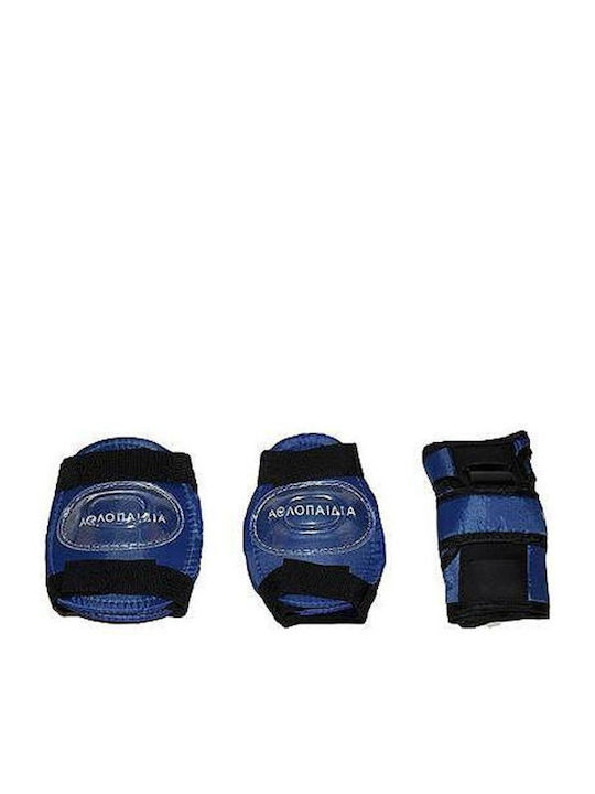 Athlopaidia Children's Protective Gear Set for Rollers Blue