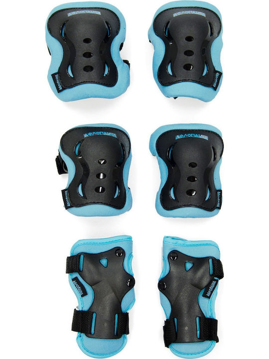 Athlopaidia Children's Protective Gear Set for Rollers Blue