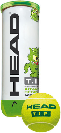 Head T.I.P. 9-10 Green Kids Tennis Balls 3pcs