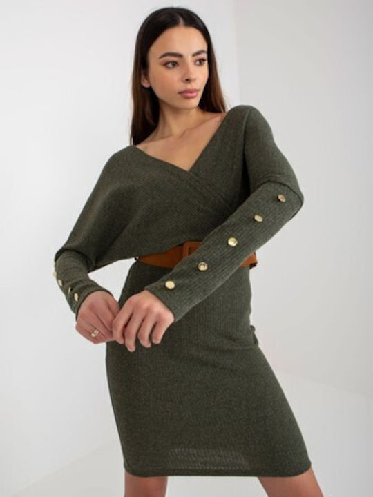 Och Bella Mini Dress Khaki