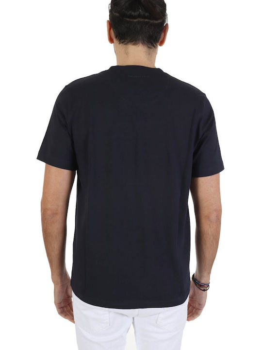 Baldessarini T-shirt Bărbătesc cu Mânecă Scurtă Albastru marin