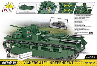 Cobi Τουβλάκια Vickers A1E1 Independent για 9+ Ετών 887τμχ