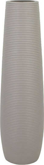 Marhome Βάζο Κεραμικό Γκρι Φ15xΥ58cm