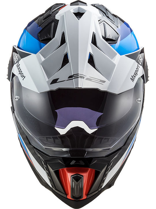 LS2 MX701 GLOSS BLACK/BLUE Motorradhelm Ein-Aus ECE 22.06 46701 61 12