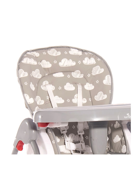 Lorelli Dulce Foldable Baby Highchair with Adjustable Height Cool Gray