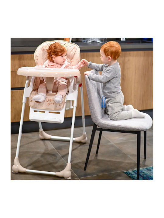 Lorelli Dulce Foldable Baby Highchair with Adjustable Height Cool Gray