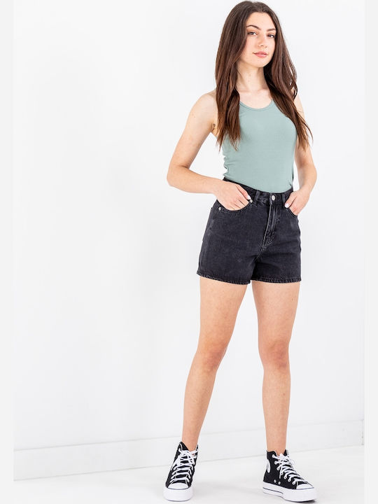 Nora Women's Jean High-waisted Shorts Black