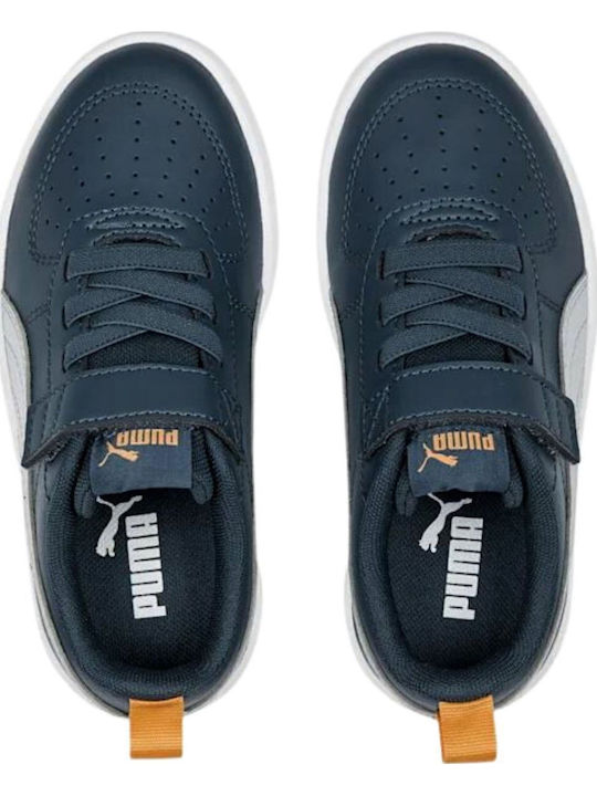 Rickie Kinder Sneakers mit Klettverschluss Navy / White