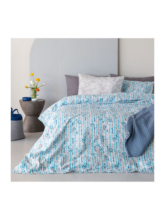 Palamaiki Sheet Sets King Size 265x260cm. FL6207 Light Blue 4pcs