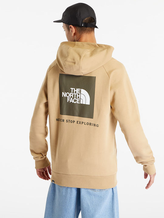 The North Face Raglan Redbox Khaki Stone with Hood