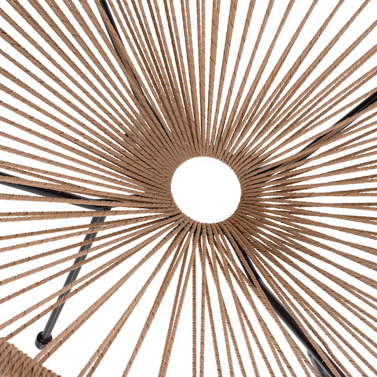 Πολυθρόνα Εξωτερικού Χώρου Rattan Acapulco Μαύρο 71x73x77εκ.