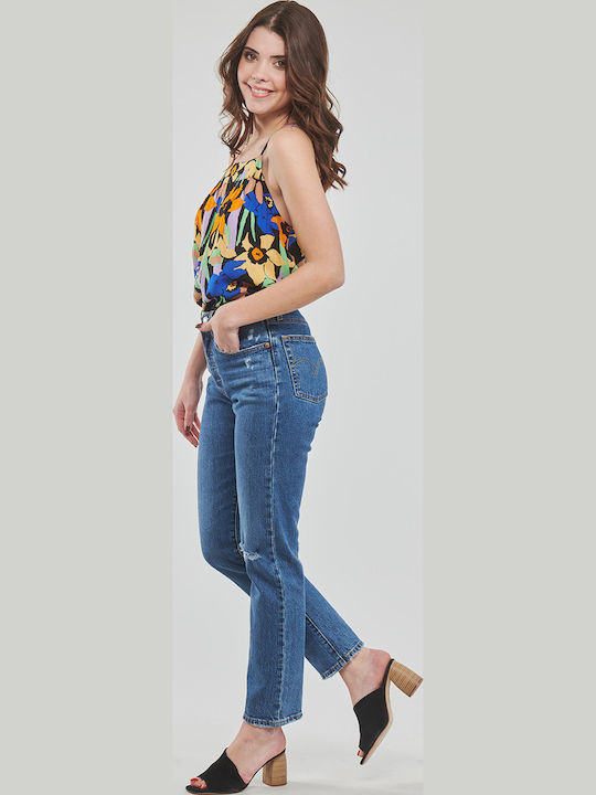 Magic Happens Women's Summer Blouse with Straps Floral Multicolour