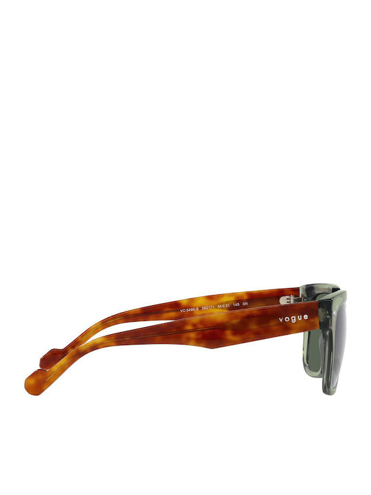 Vogue Men's Sunglasses with Green Plastic Frame and Green Lens VO5490S 2821/71