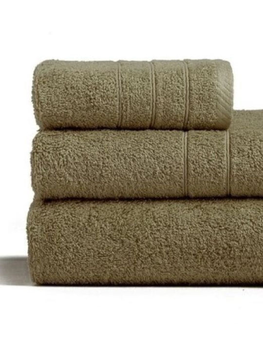 Melinen Hand Towel Fresca 30x50cm Olive Weight 500gr/m²