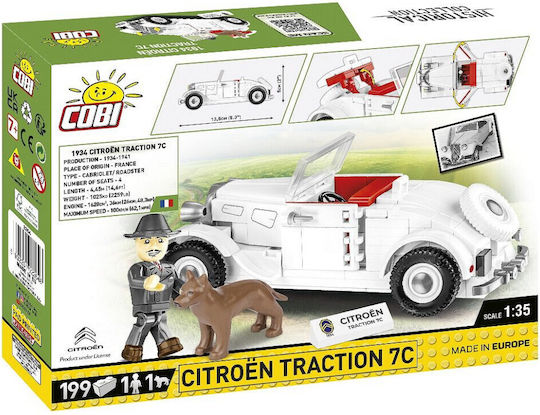 Cobi Конструктори Historical Collection - Citroen Traction 7C за 8+ Години 199 Бройки