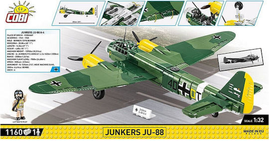 Cobi Blocuri Historical Collection - Junkers Ju 88 pentru 10+ Ani 1160buc