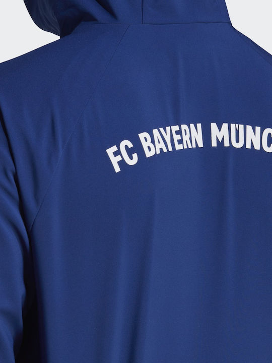 FC Bayern Graphic Athletic Jacket Windproof Victory Blue