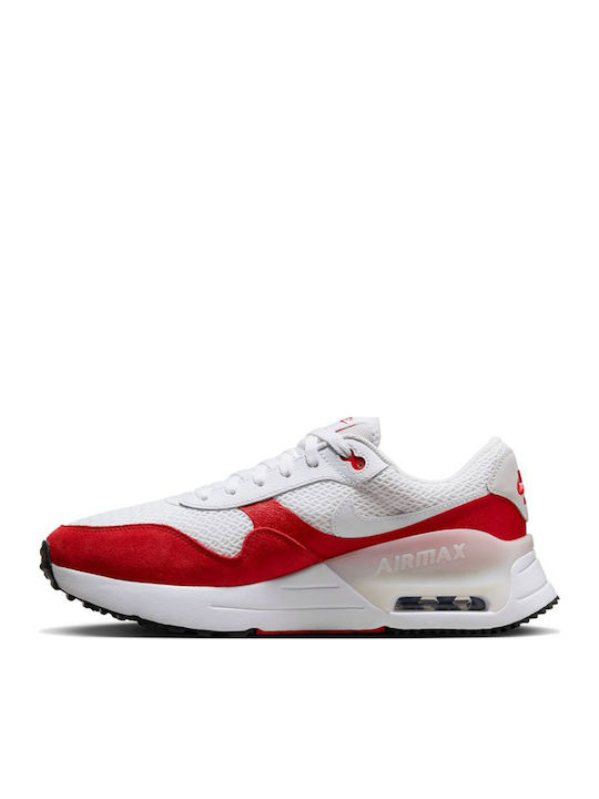 Air Max Systm Ανδρικά Sneakers White / University Red / Photon Dust DM9537-104