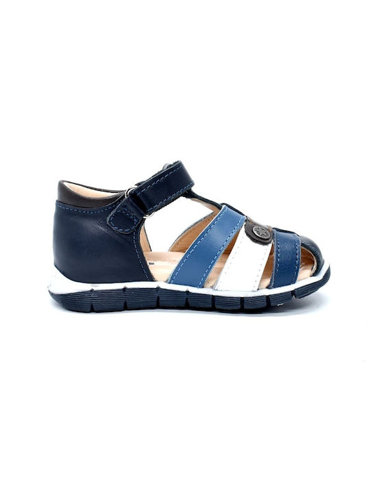 Bibelot children's leather sandals for boys Blue 1024-B