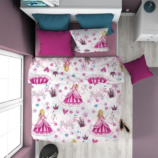 Dimcol Сет Полудвойно Princess 390 Розов 160x240см