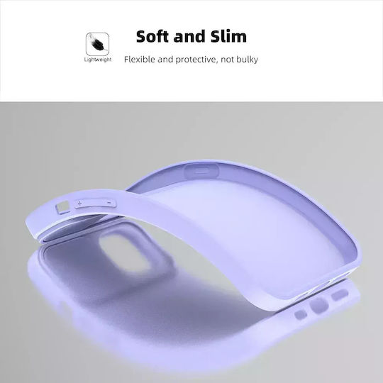 Forcell Slider Back Cover Σιλικόνης Lavender (Galaxy M23)