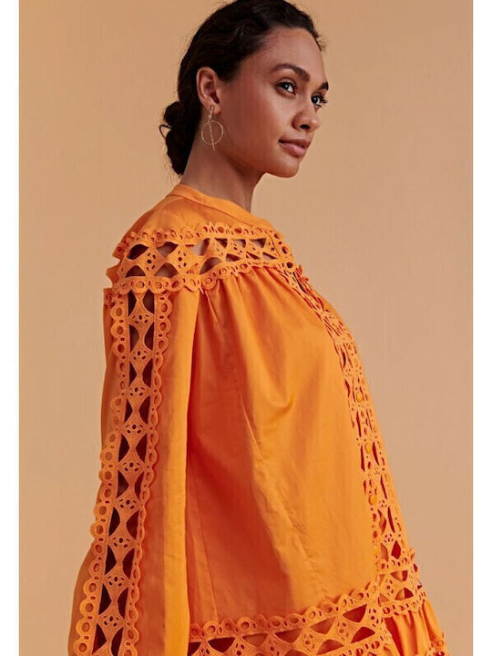 Sommer Mini Damenkleid für Hochzeit - Taufe Orange