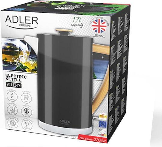Adler Βραστήρας 1.5lt 2200W Μαύρος