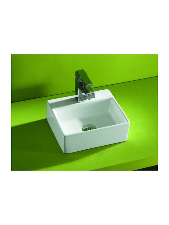 Ceramita F176 Countertop Sink Porcelain 33x29x12cm White