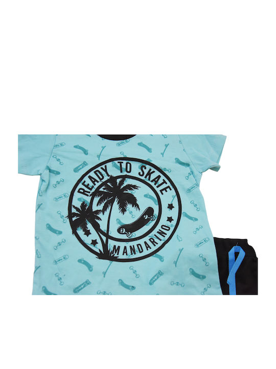 Kids Set "Ready To Skate" Turquoise/Black