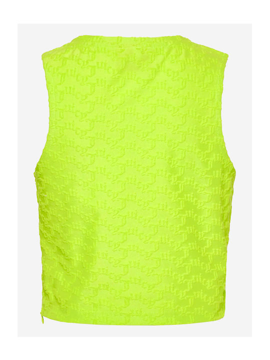 Juicy Couture Scarlette Summer Women's Cotton Blouse Sleeveless Green