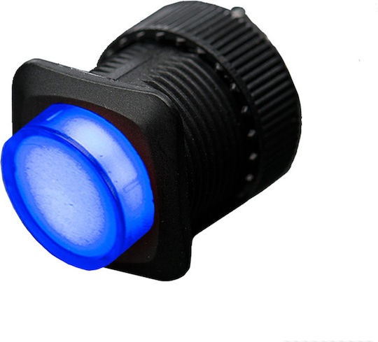 Adafruit Illuminated Pushbutton 16mm Μπλε