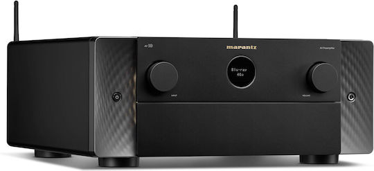 Marantz AV10 Heimkino-Radioverstärker 4K/8K 15.4 Kanäle mit HDR und Dolby Atmos Schwarz