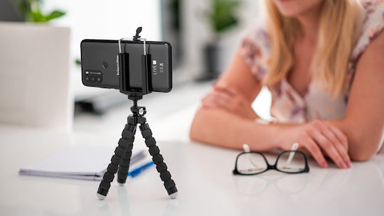 Kruger & Matz KM1366 Black Cell Phone Tripod
