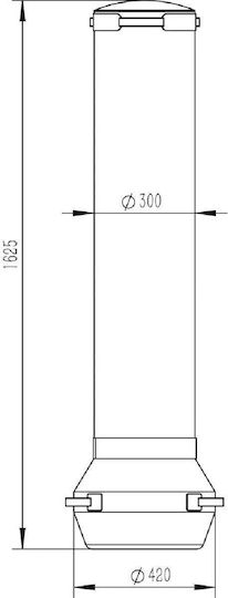 AMILA Free Punching Σάκος Μποξ 45kg με Ύψος 162cm Μαύρος