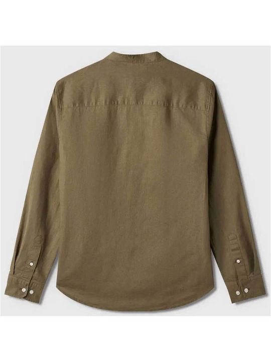 Men's Gabba Shirts | Ratter Linen LS Shirt | Men's Clothes Light Khaki RATTER LS