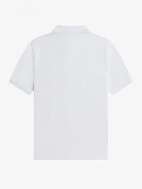 Damen Polo Bluse Kurzarm Weiß