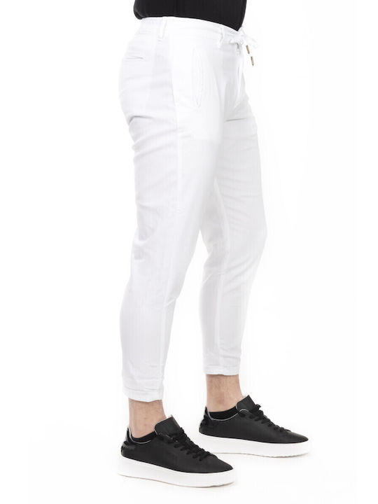 SCINN JOGGER PANTS CROP OFF WHITE NORIBU123